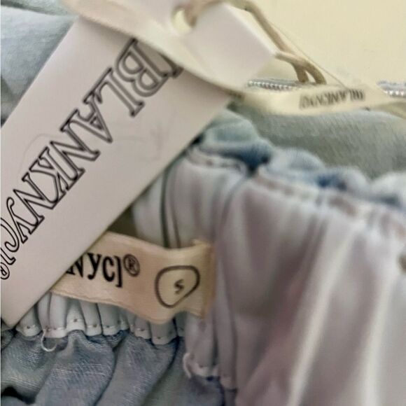 NWT BLANKNYC Luxury Denim Halter Neck Jumpsuit With Belt size small - Picture 10 of 10